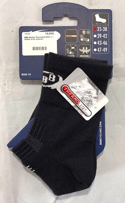BBB BSO-11 Thermo Fahrradsocken, Socken in Größe 35-38, Schwarz