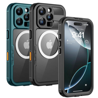 Waterproof Case for iPhone 16 Pro Max 16 Plus MagSafe Shockproof Full Body Cover