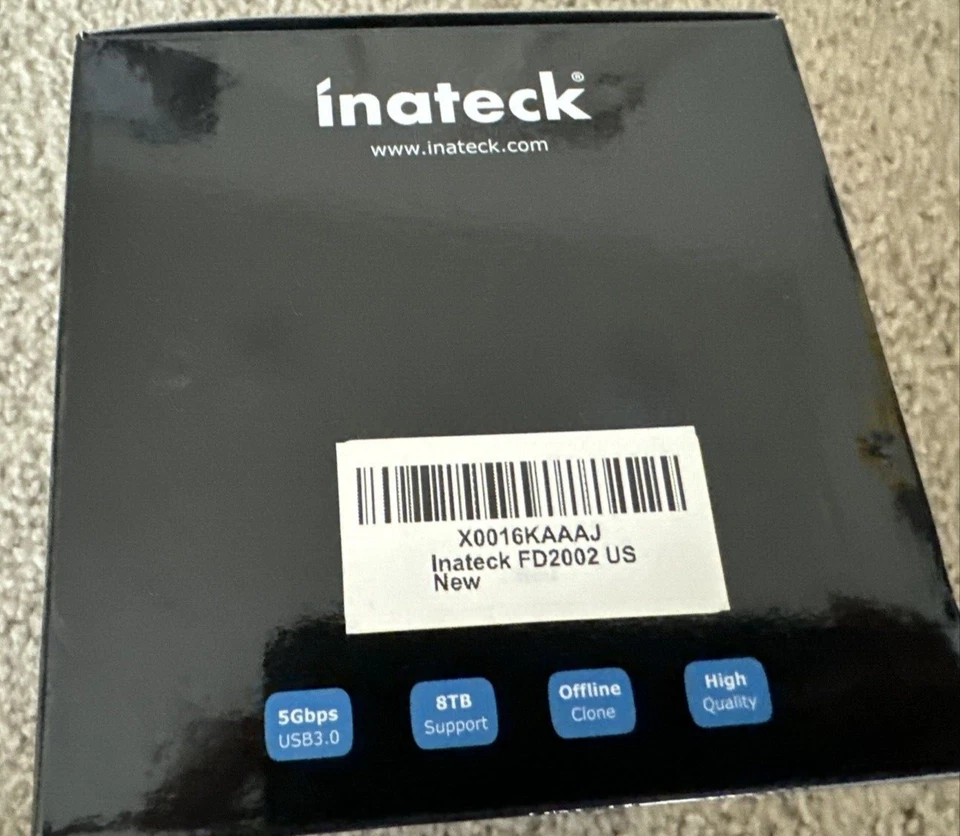 INATECK FD2002 USB TO SATA DUAL BAY USB 3.0 HARD DRIVE DOCKING STATION - Image 4 of 4