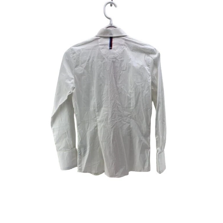 Camisa de vestir BMW Original de algodón blanco nítido manga larga con botones talla XS Foto 2 de 4