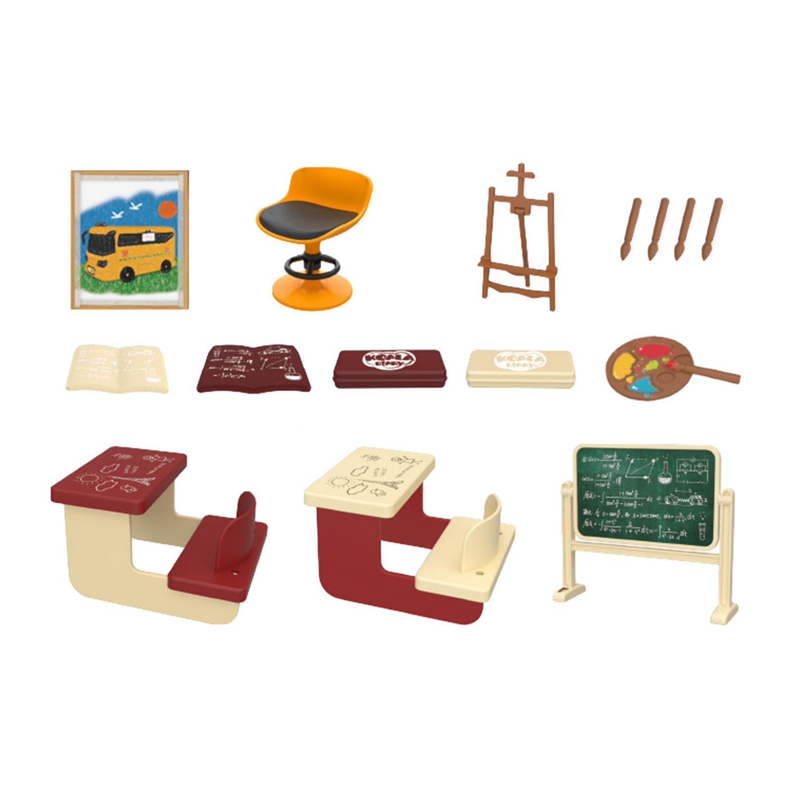 Dollhouse Classroom Set Doll House School Supplies Kids EBay Dollhouse classroom set doll house school supplies kids ebay