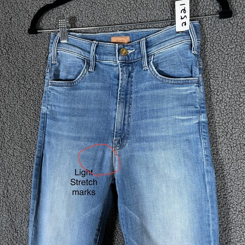 Mother The Hustler Ankle Fray in Understudy Jeans - Women's Size 24 - Blue - Picture 10 of 10