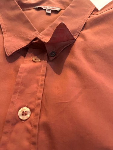 Versace Classic Long Sleeve Casual Dress Shirt Men's 3XB Smokey Salmon Color - Picture 5 of 5