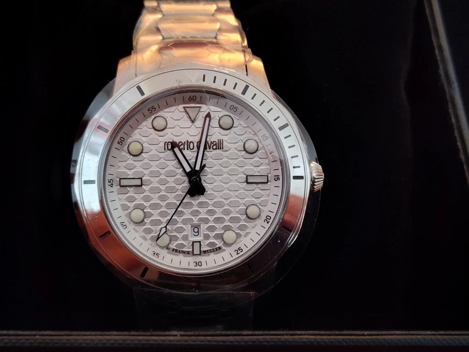 РЕДКИЕ швейцарские мужские кварцевые часы Franck Muller для Roberto Cavalli Silver Snake - Изображение 3 из 4