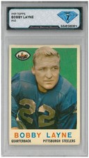 1959 Topps BOBBY LAYNE #40 💎 DSG 7 NM