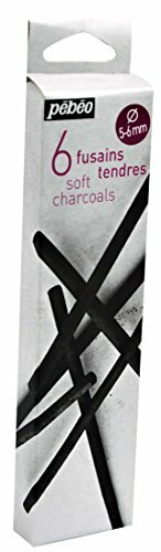Pebeo - Morbido Carboncino, 6 pezzi (y4m)