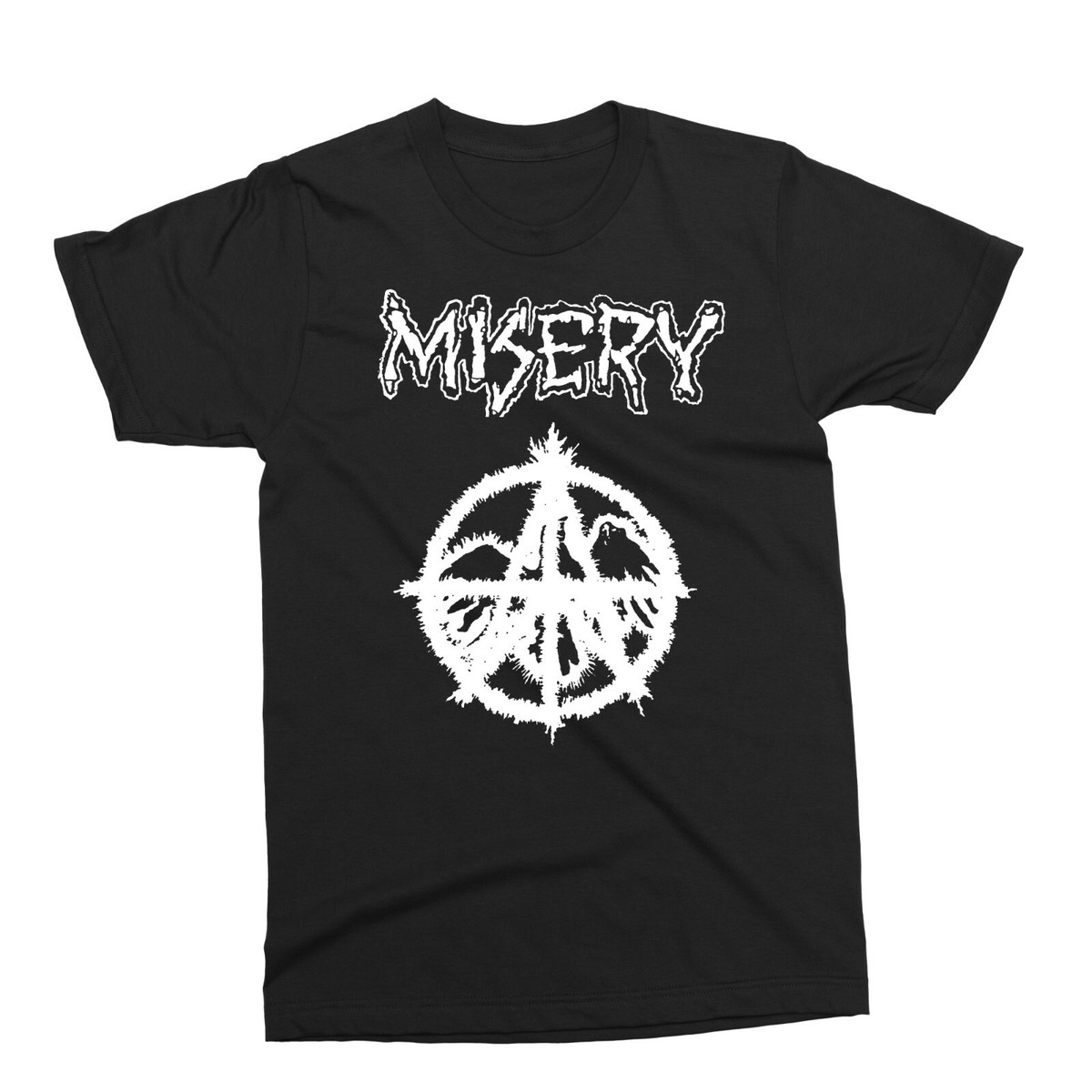 【関税・送料込み】Amish T-shirt with Gothic logo MISERY - Logo - T-shirt -punk, crust, dark, Anarcho, Doom | eBay