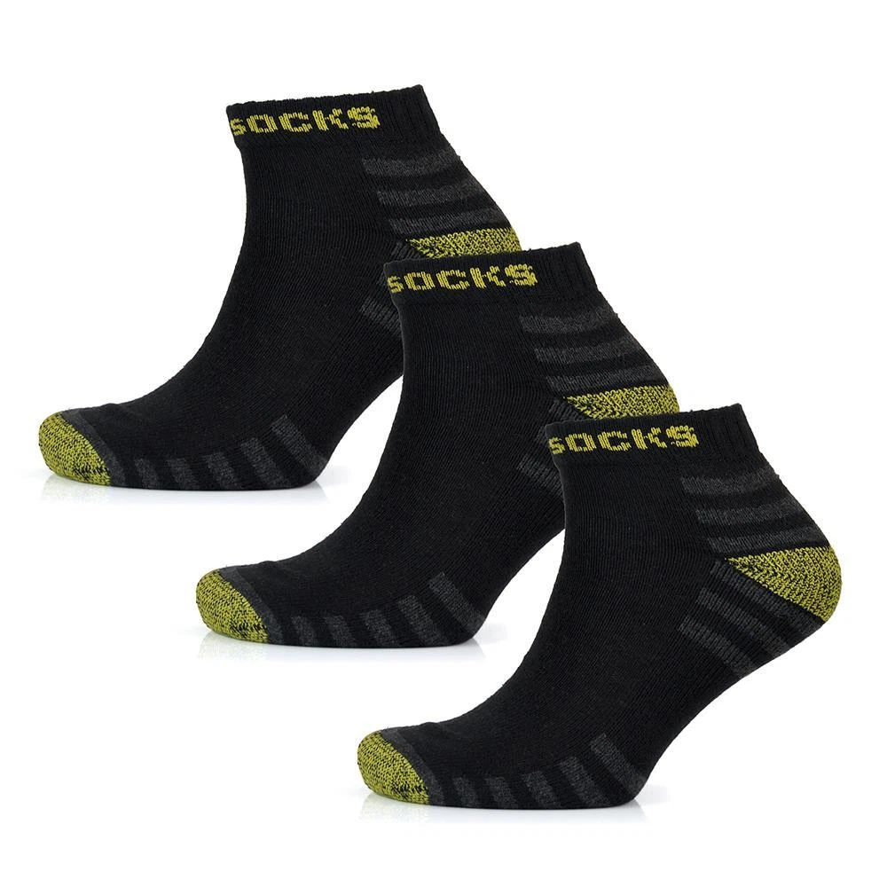 Mens Low Cut Thick Ankle Comfortable Pack Of 3 Trainer Cotton Ultimate Socks