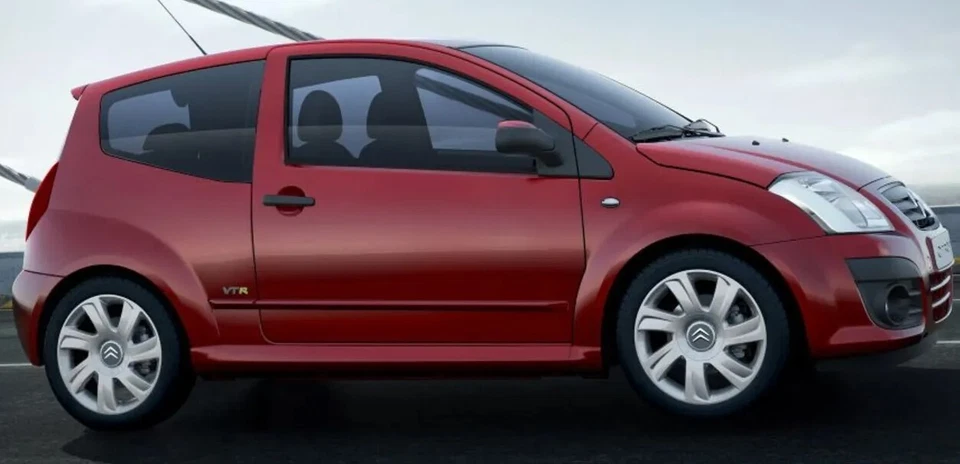 ASC tappetini auto anteriori 2pz Citroen C2 dal 2003 al 2009 I serie +battitacco - Immagine 4 di 4