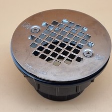 ABS Solvent Weld Shower Drain with Snap-In Stainless Steel Strainer 825 Series