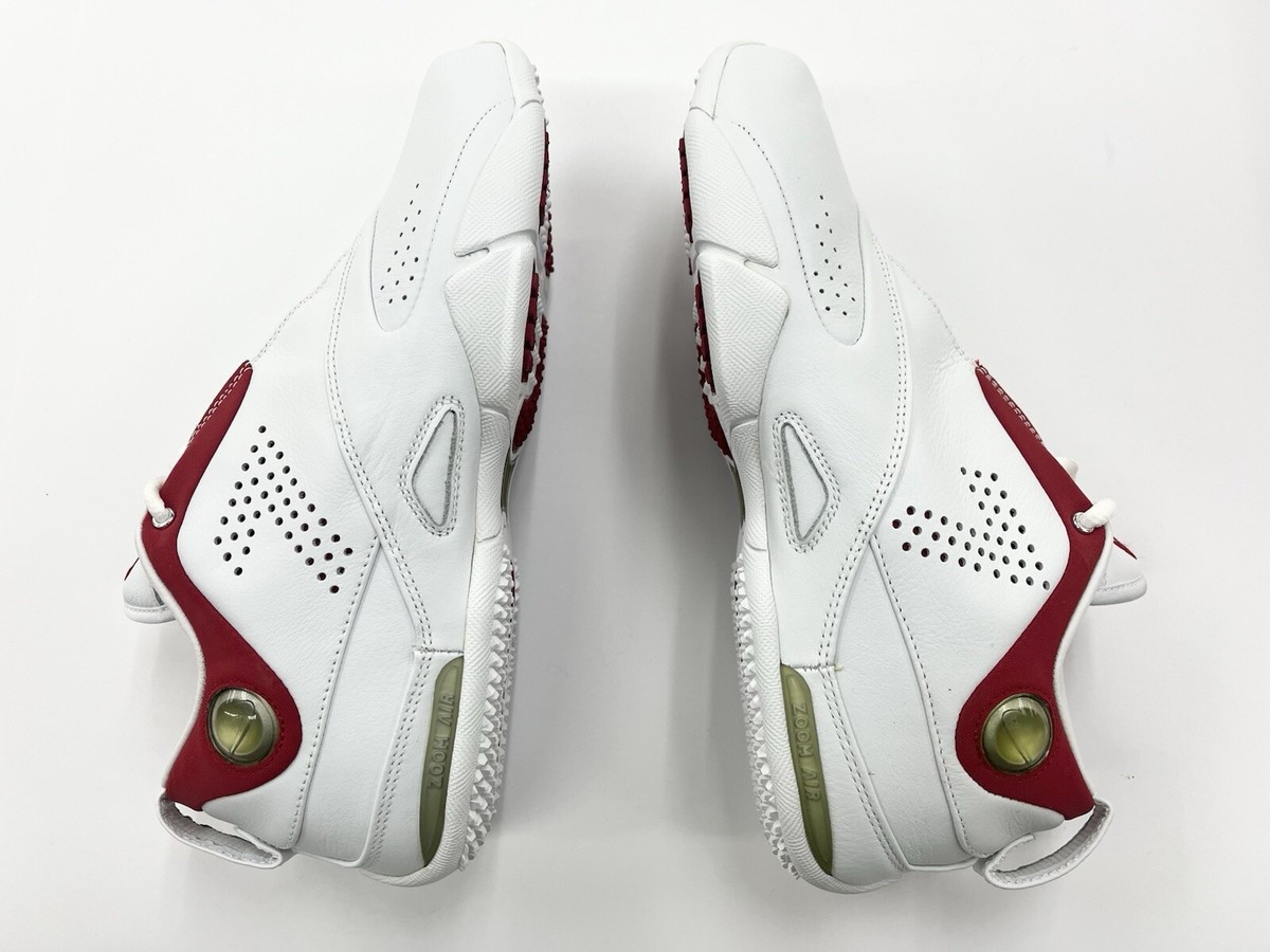 Nike Air Zoom Vick 2007 Men\'s Black White Football Cleats 315777-001 US Size 9 Vintage 2007 Nike Zoom Vick Low White Red Men Leather Shoes  main image 3