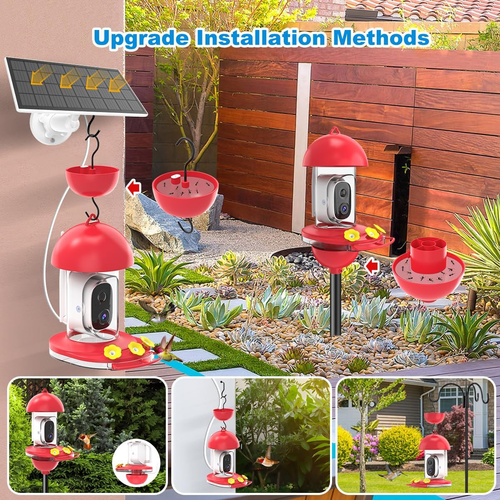 Smart Hummingbird Feeder with Camera - Solar Powered, FHD 2K Live View - Bild 5 von 8