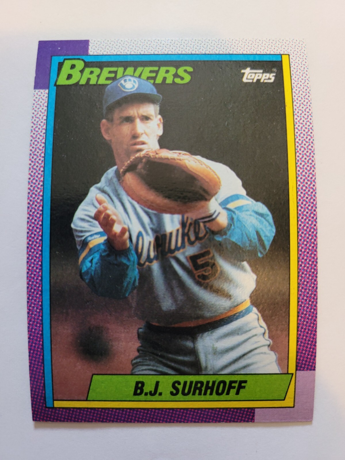 1990 TOPPS B.J. SURHOFF #696 NM