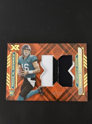 2021 Panini XR - Rookie XL Materials Orange #RXL-TRL Trevor Lawrence /25
