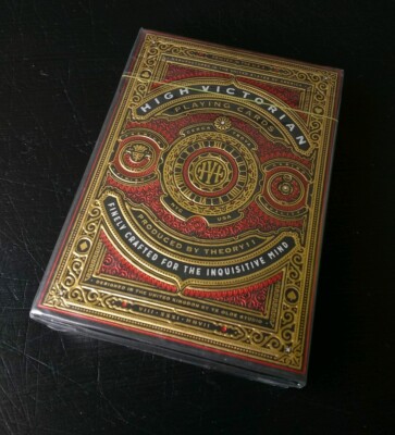 High Victorian Playing Cards - Red