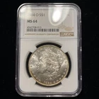 1884 O Morgan Silver Dollar $1 NGC MS64 Old Uncirculated BU Blue Rainbow++ Toned