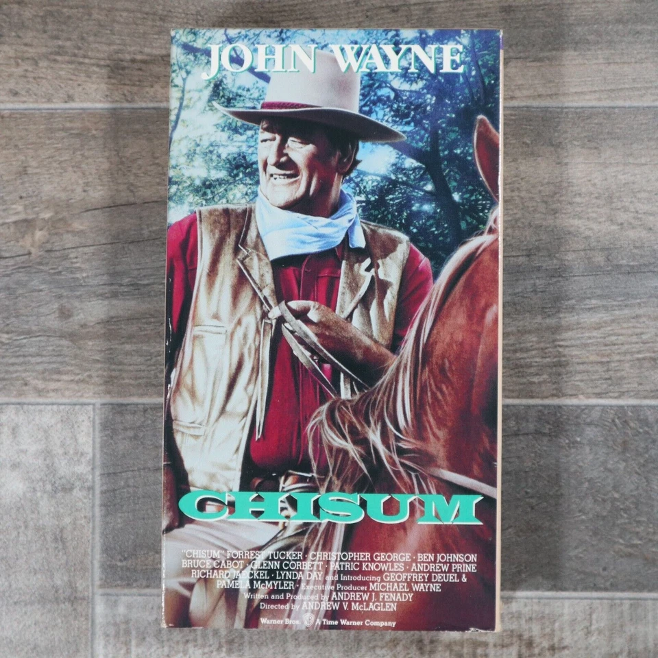 Chisum VHS John Wayne Forrest Tucker Christopher George Western Classic Film Foto 2 de 4