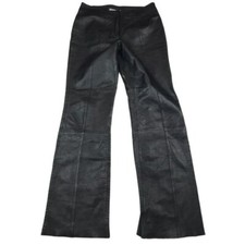 Wilson  s Leather Maxima Black Pants Front Zipper