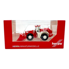 1:87 Herpa Liebherr Radlader L 580 Feuerwehr Miniaturmodelle Rot wie Neu H0 OVP