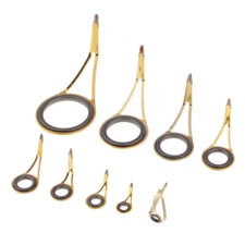 9pcs Fishing Rod Guide  Eye Ring Rod Repair Kit for Rod Building