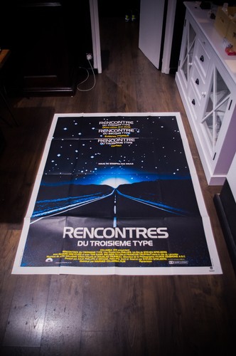 CLOSE ENCOUNTERS Spielberg French Grande Vintage Movie Poster Original 1977