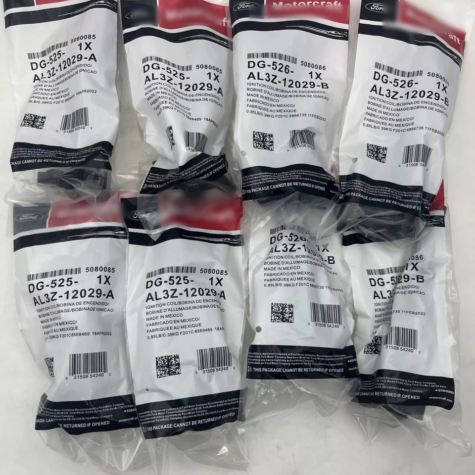 8Pcs Ignition Coils DG525 & DG526 For Ford Motorcraft F250 F350 Super Duty 6.2L Foto 2 de 4