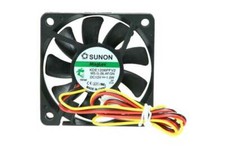 Sunon 60mm Low Profile Slim Fan KDE1206PFV2 / MB60101V2 3Pin Tach Output 12V 1W