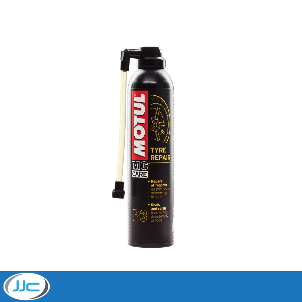 x 300ml Motul P3 Motorcycle Tyre Repair (Reinflates Seals Latex  Based)