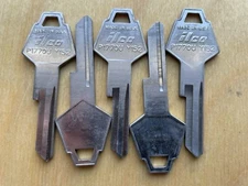 Chrysler Y152 / P1770U Key Blanks. Lot Of Five(5) Blank Ilco USA Keys. 