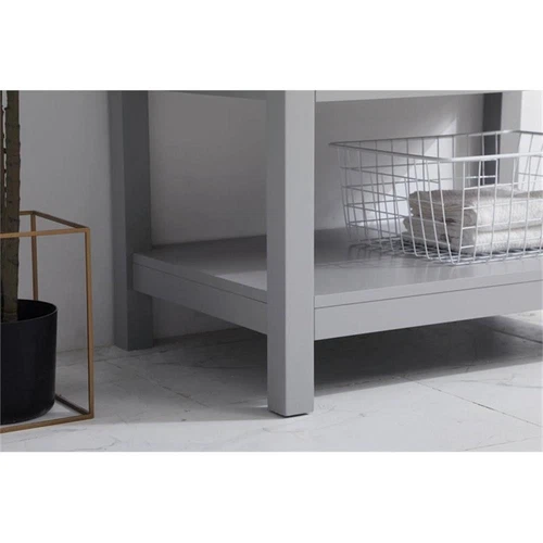 Elegant Decor Sinclaire 30" MDF Single Bathroom Vanity with Backsplash in Gray - Picture 5 of 8