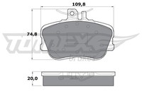 Tomex Brakes Bremsbelagsatz Scheibenbremse TX 11-46 FüR Mercedes W202 Klasse 180