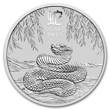 2025 Australia 5 oz Silver Lunar Snake BU (Series III) 38.25 per troy oz
