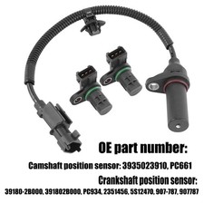 Camshaft Position Sensors and Crankshaft Position Sensor Set For Kia Forte Soul