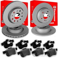 Zimmermann Bremsscheiben + BelÄGe Vorne + Hinten FüR Ford Galaxy CK S-MAX CJ