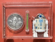 Vintage Star Wars R2-D2 Pop Up Lightsaber UKG 90 Kenner 1985 w/POTF Coin BEAUTY!