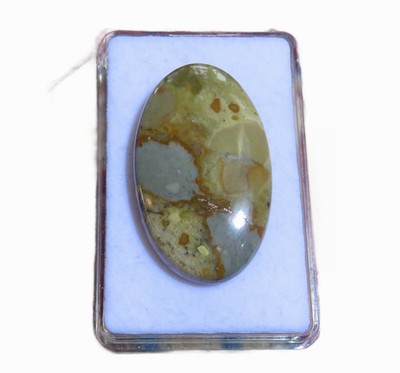 Märchen Jaspis - Tale Jasper Cabochon 38x23 mm 41 ct. Nr. U34461