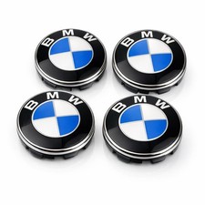 4x Nabendeckel für BMW  kompatibel,Felgenklappen Radnabenabdeckung Blau Weiß NEU