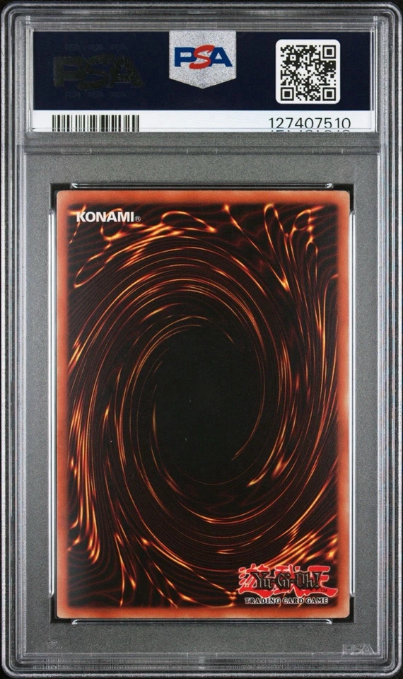 2002 Yu-Gi-Oh! Gaia/Fierce Knight Legend of Blue Eyes LOB Unlimited Ultra PSA 9 - Image 2 of 2