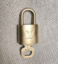 Louis Vuitton Lock Key 320 Gold Padlock Authentic