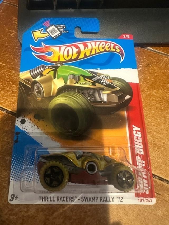 2012 Hot Wheels  Thrill Racers - Swamp Rally Swamp Buggy #187 Gold