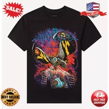 Ghost X Ghost Godzilla Mothra Metal T-Shirt