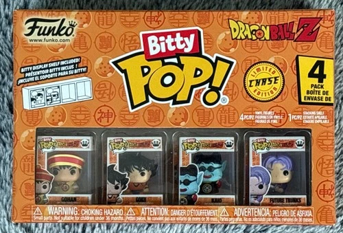 NEW Funko Bitty Pop Dragon Ball Z 4 Pack CHASE Future Trunks 1/6 Factory Sealed