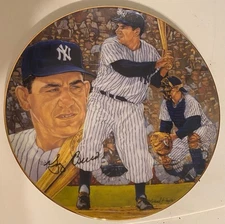 NEW YORK YANKEES YOGI BERRA  AUTO SIGNED GARTLAN PLATE