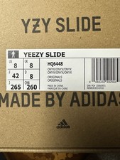 Yeezy Slide Onyx Men's HQ6448 Size 8
