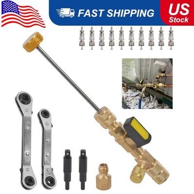 #ad HVAC Wrench Tool AC Schrader Valve Core Remover Set 1 4#x27;#x27;amp; 5 16#x27;#x27; Port Installer $18.00