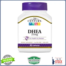 21st Century DHEA 25 mg Capsules, 90 Count