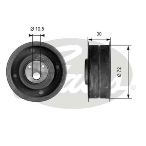 Gates Spannrolle Zahnriemen FüR VW Transporter III Bus 1.9 TD Audi 80 90 Seat-image