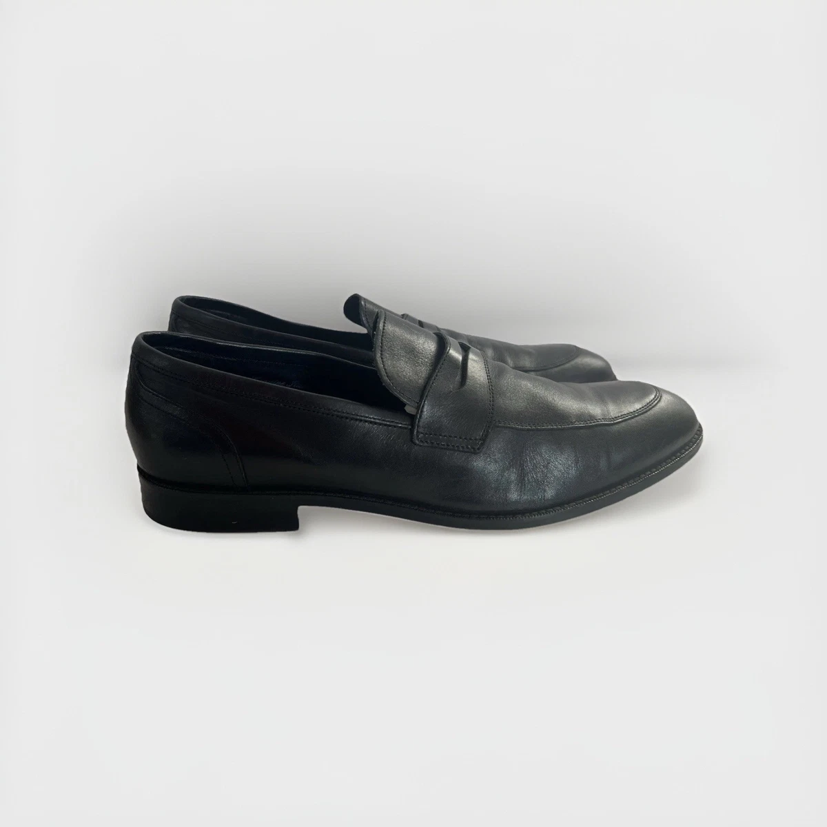 Joseph Abboud New Men\'s Victor Sz11 Black Pebble High Quality Leather‎ Loafer Joseph Abboud Shoes Mens 11 Black Leather Slip On Loafers | eBay main image 3