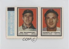 1962 Topps Stamp Panels Jim Davenport Harmon Killebrew HOF jn3