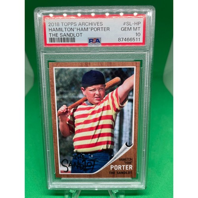 #ad Hamilton Ham Porter The Sandlot 2018 Topps Archive No. SL HP PSA 10 $300.00